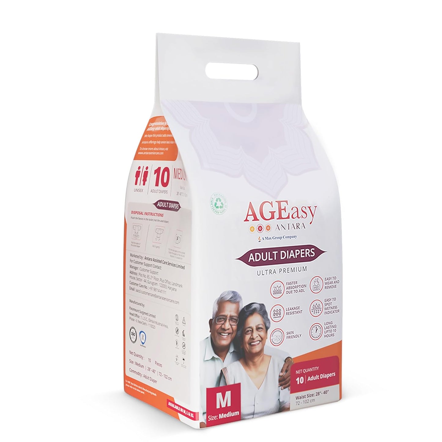 Antara AGEasy Adult Diapers (Pant & Tape Style)
