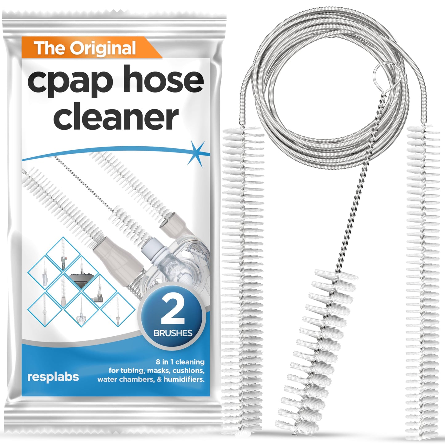 Mask & tube cleaning brush