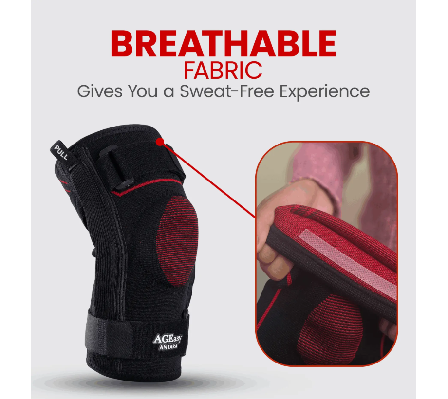 AGEasy Comfort Hinged Knee Brace for Knee Discomfort (Pair) - Book Your MediDevice