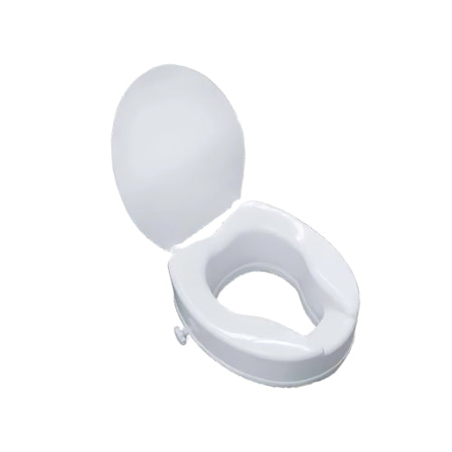 AGEasy Commode Seat Raiser qwhite toilet seat with lid by Book Your MediDevice