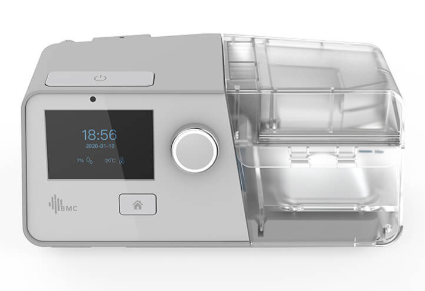 BMC G3 B25 VT BiPAP machine with digital display and transparent humidifier chamber