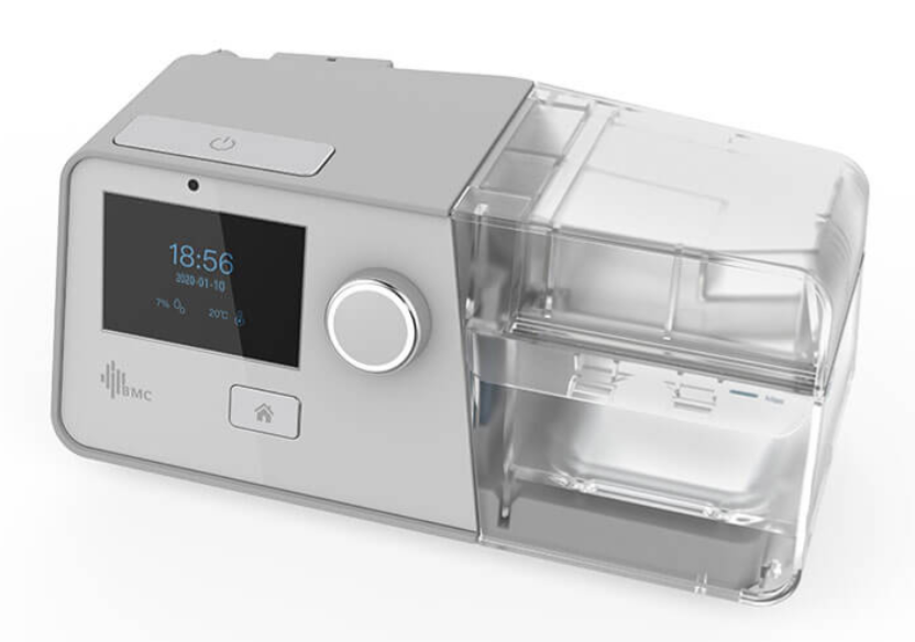 BMC G3 B25 VT BiPAP machine with digital display and humidifier chamber for respiratory therapy