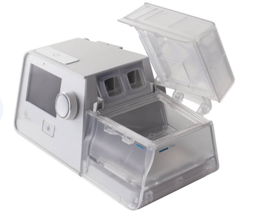 BMC G3 B25 VT BiPAP machine with transparent humidifier chamber and control dial for respiratory therapy