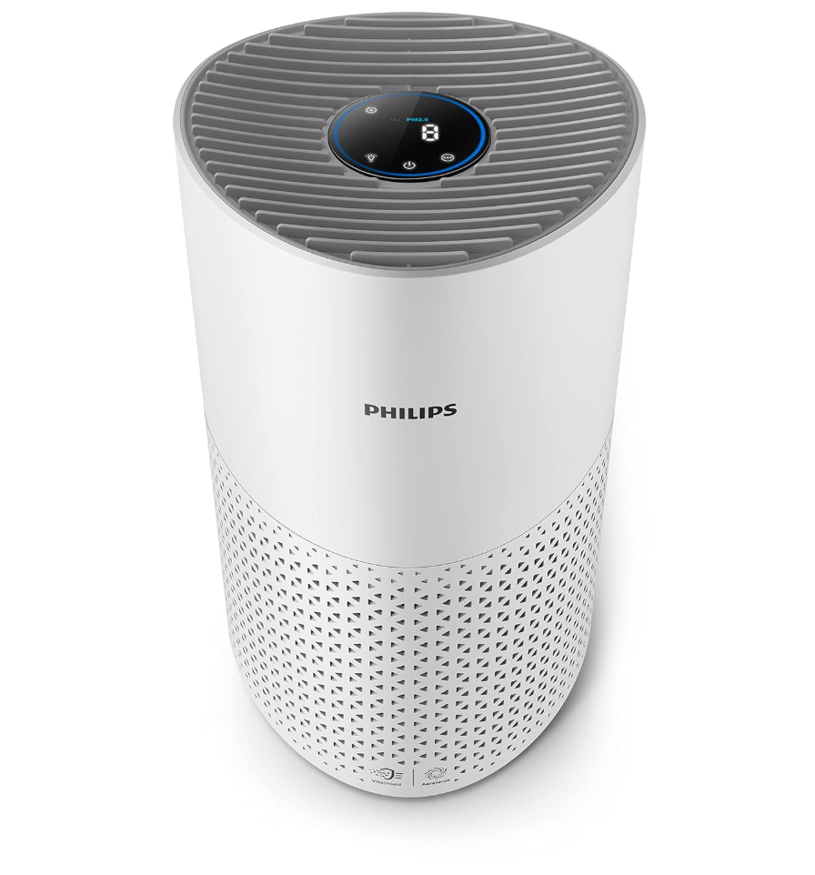 Philips Air Purifier White 1711 with HEPA Filter, Auto Air Quality Sensor - Book Your MediDevice