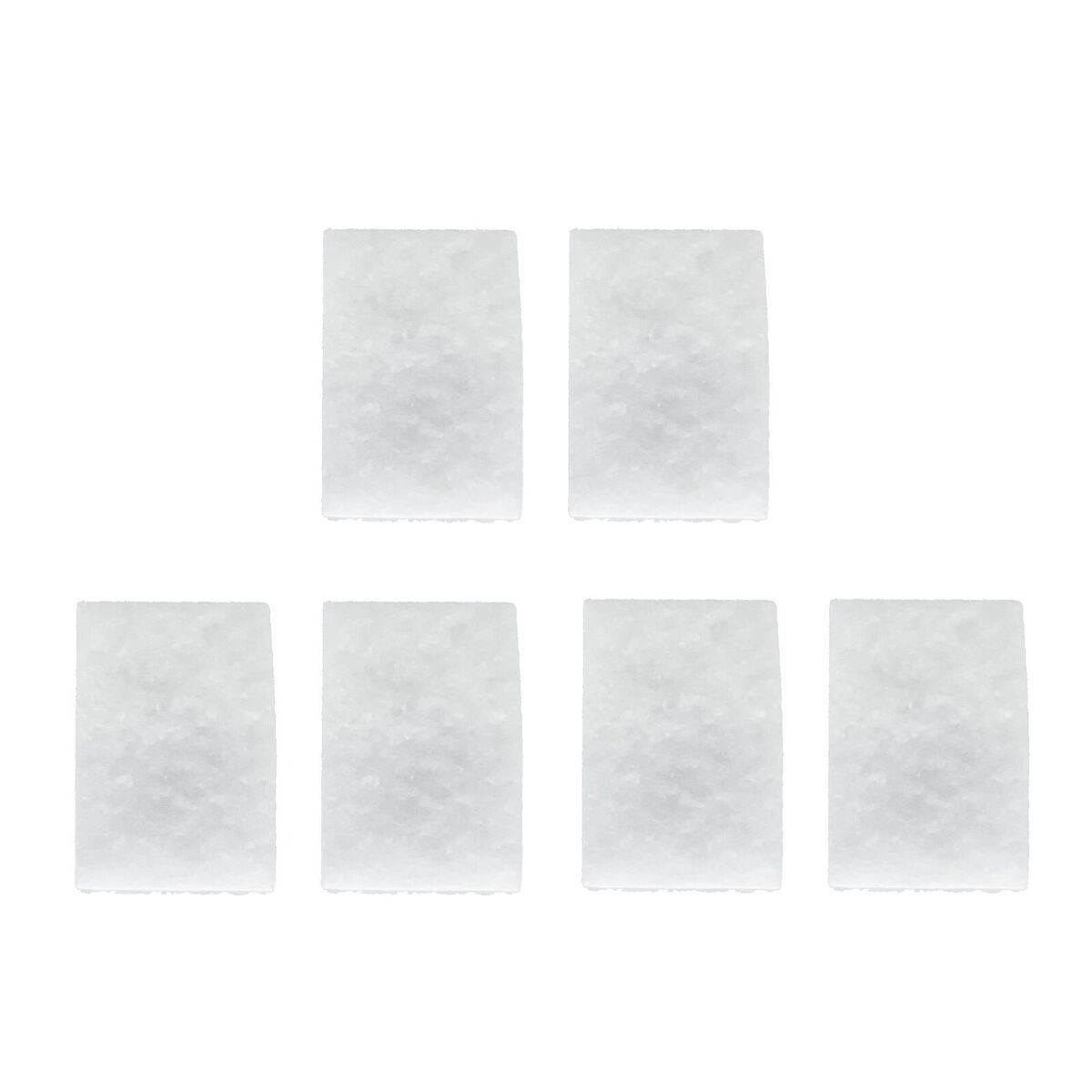 Set of six white replacement filters compatible with resmed n20 mask for clear airflow