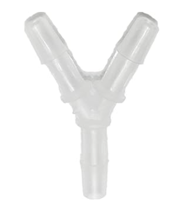 RespBuy Oxygen Supply Tubing Y Connector clear plastic medical connector for oxygen tubing