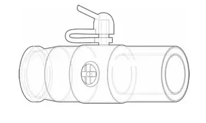 Philips Respironics Connector for Respironics Disposable Exhalation Port with clear tubular design