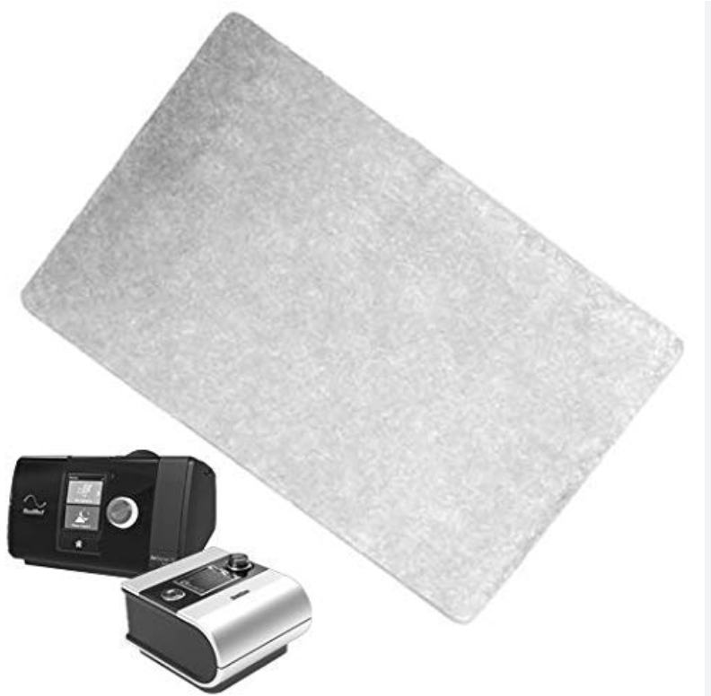 Crossmed sunset filter with two CPAP machines showing Sunset Filters For ResMedS9 and Airsense10 compatibility
