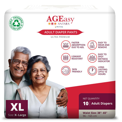 Antara AGEasy Adult Diapers (Pant & Tape Style)