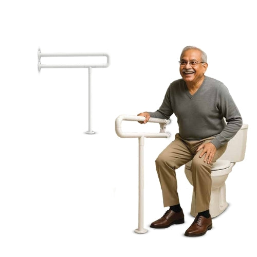 Antara AGEasy Toilet Grab Bar with Floor Support