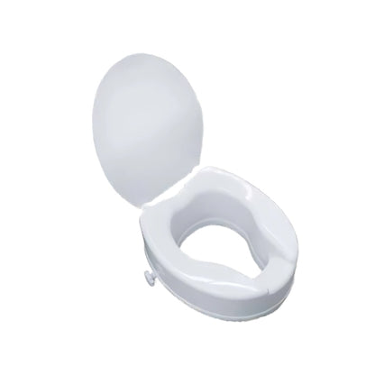 AGEasy Commode Seat Raiser  qwhite toilet seat with lid by Book Your MediDevice