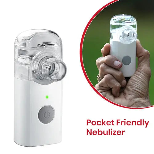 AGEasy Portable Mesh Nebulizer handheld white pocket friendly device for easy breathing