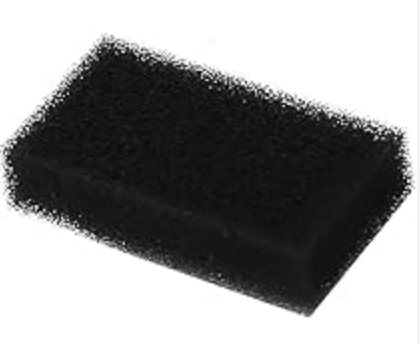 Black rectangular replacement air filter for CPAP and BiPAP machines by Book Your MediDevice