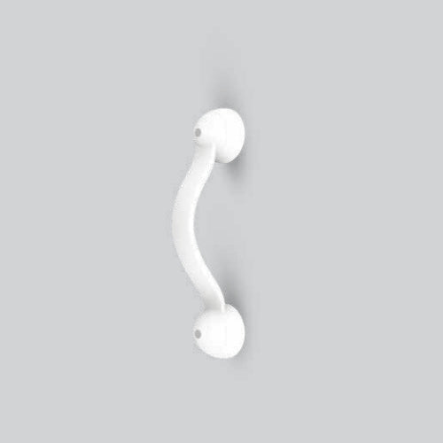 AGEasy Secure Hold Grab Bar in white with curved design for safe support and stability