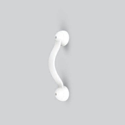 AGEasy Secure Hold Grab Bar in white with curved design for safe support and stability