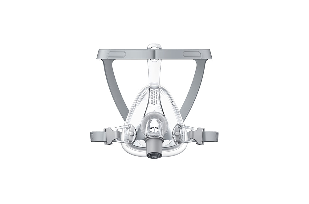 BMC F4 full face mask with adjustable gray headgear for CPAP therapy