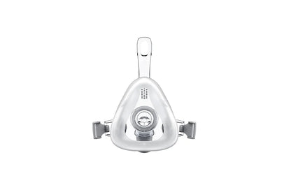 BMC F4 full face mask with headgear in white for respiratory support and therapy