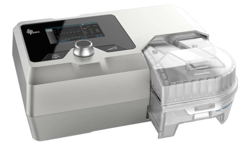 BMC G2S B30VT Bipap machine with digital screen and clear humidifier chamber for respiratory therapy