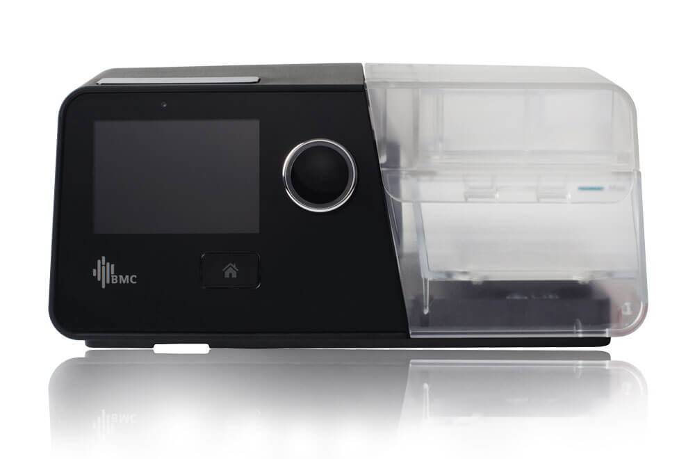 BMC G3 Auto A20 CPAP system with digital display and humidifier chamber for sleep therapy