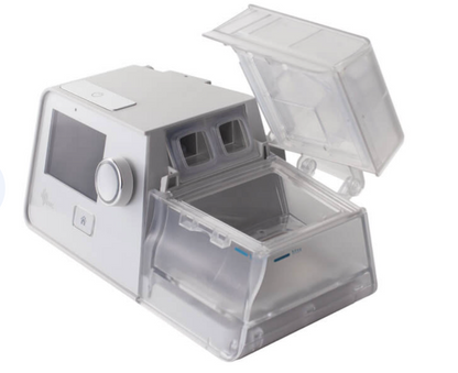 BMC G3 B25 VT BiPAP machine with transparent humidifier chamber and control dial for respiratory therapy