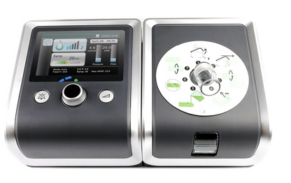 BMC GII Auto CPAP Machine shown with display screen and air outlet for respiratory therapy