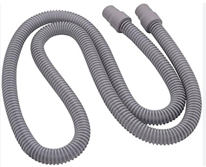 BMC Hose Pipe For CPAP And BIPAP in gray flexible corrugated design with dual connector ends