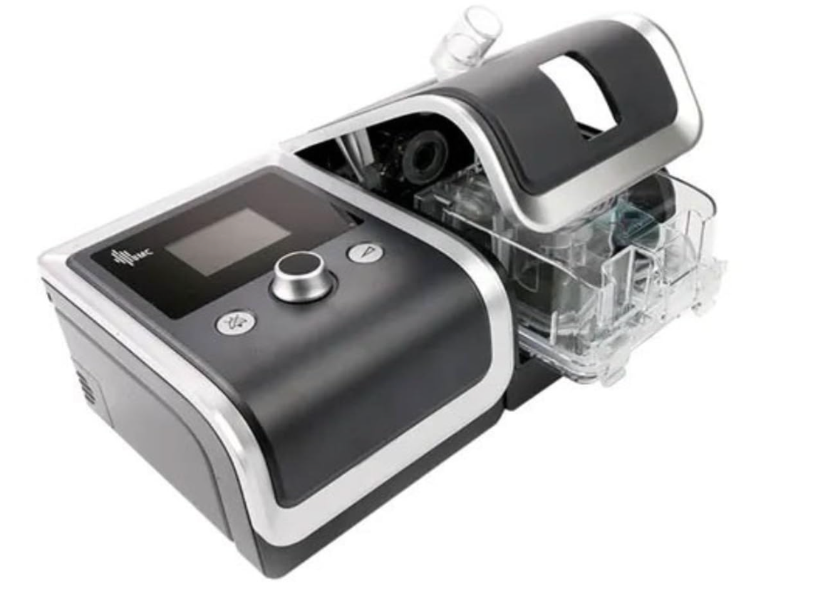BMC RESMART GII Y25T BiPAP machine with digital display and humidifier chamber for respiratory therapy