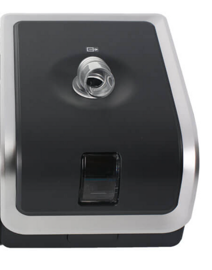 BMC ReSmart Humidifier heated humidifier with black and silver design and clear water inlet