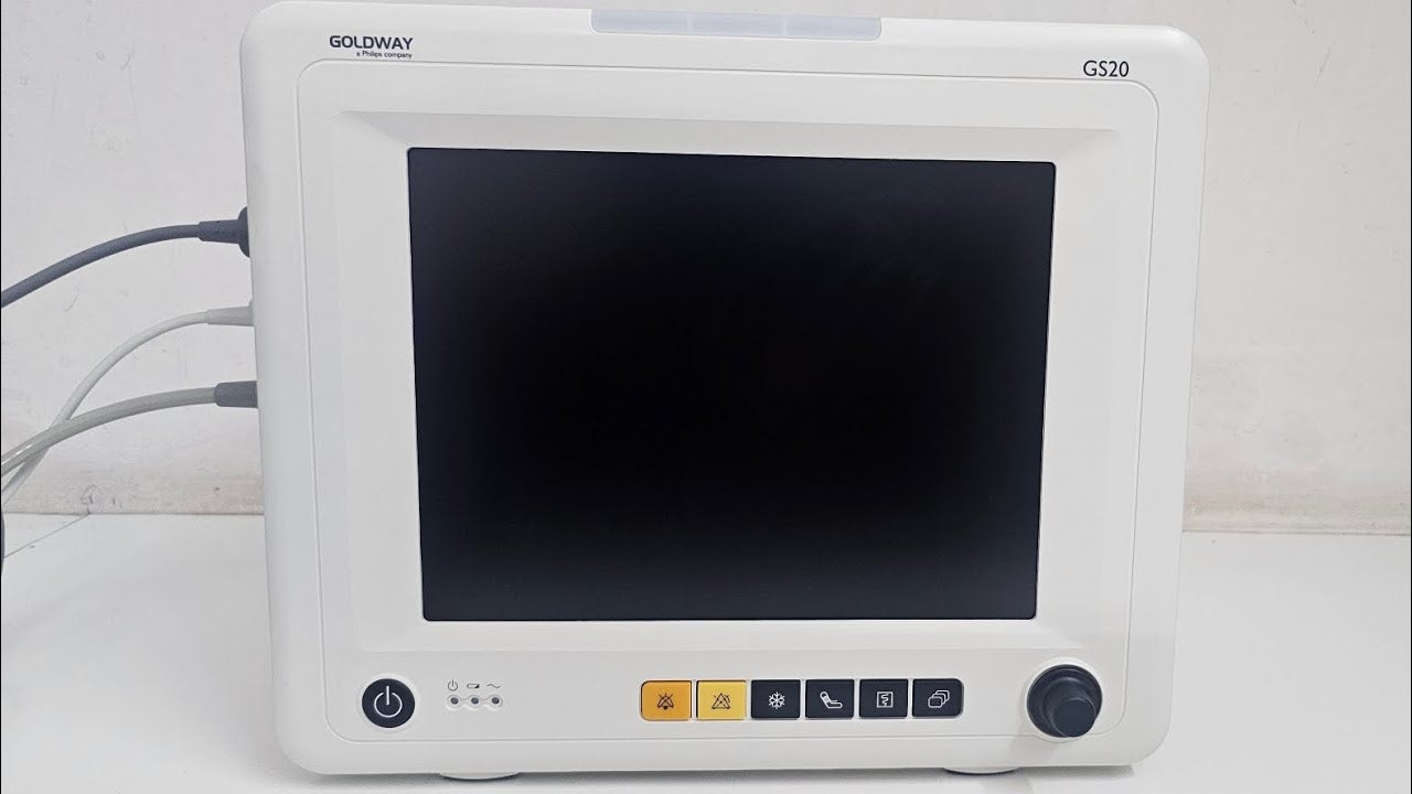 Philips multiparameter patient monitor GS20 with white casing and multiple function buttons on front panel