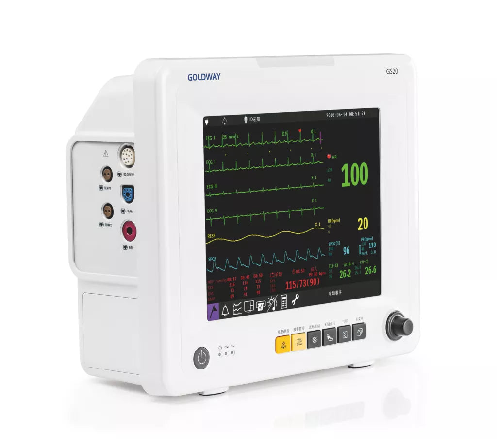 Philips multiparameter patient monitor GS20 with vital signs display and control buttons