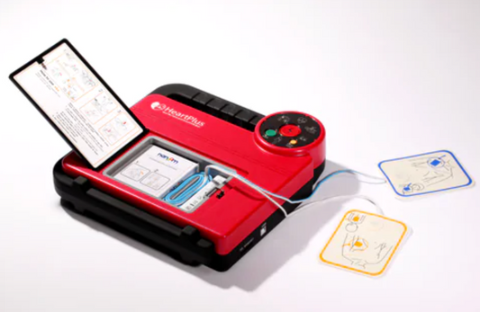 Nanoom Tech Nanoom HeartPlus NT-180 AED automated external defibrillator with attached electrode pads