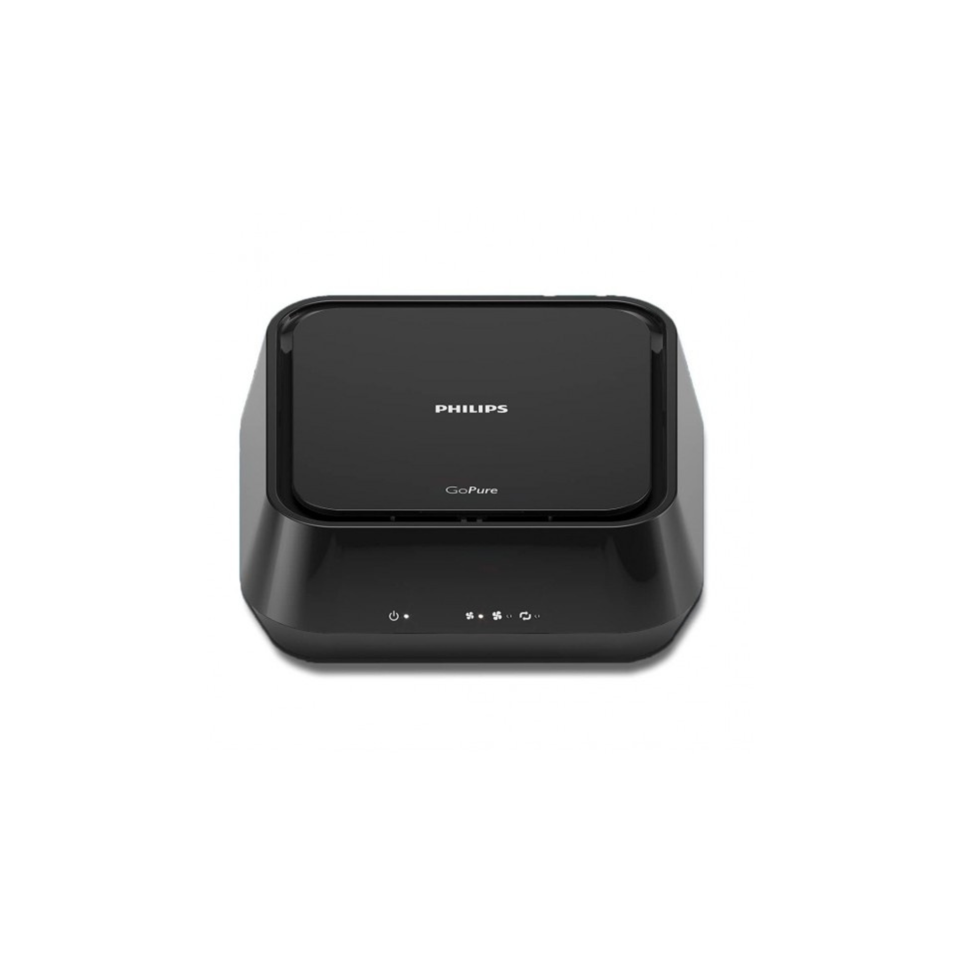 Philips Car Air Purifier 5211 sleek black compact design with control panel and Philips logo