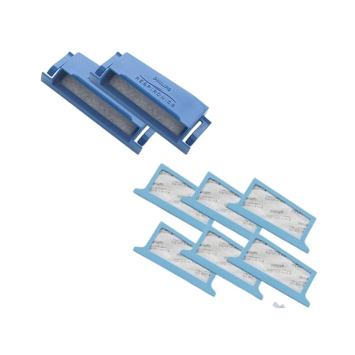 DreamStation Pollen Filter replacement set with blue frames and white mesh for air purification