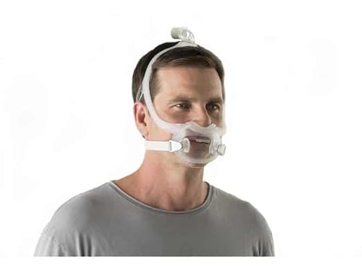 Man wearing Dreamwear full face mask by Book Your MediDevice for comfortable CPAP therapy