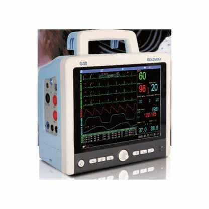 Philips Para Monitor G30 E portable patient monitor displaying vital signs and ECG waveforms