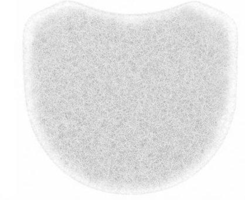 White replacement Air Filter For BMC CPAP and BIPAP machines with soft fibrous texture