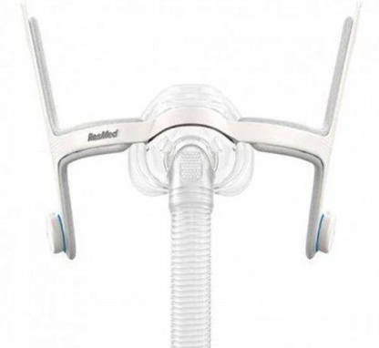 ResMed AirFit N20 Elbow and Short Tube CPAP tubing attachment in clear plastic