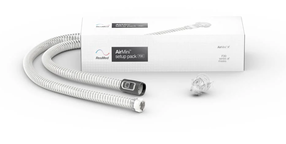 Resmed AirMini N20 Mask Setup Pack with tubing and adapter for CPAP therapy