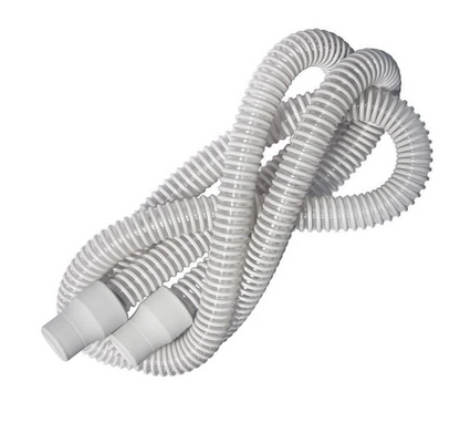 Resmed Standard Tubing for CPAP BIPAP in white flexible corrugated design for airflow connection