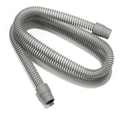 Resmed Standard Tubing for CPAP BIPAP in gray flexible corrugated design for respiratory therapy