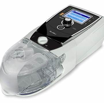 ResMed Stellar 100 Ventilator with digital display and clear humidifier chamber for respiratory support