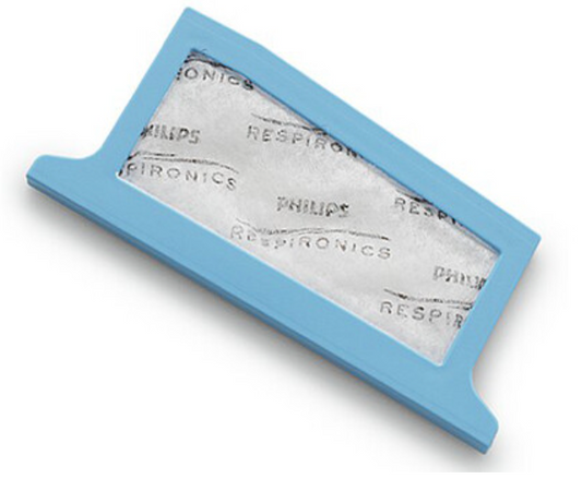Philips Respironics Ultra fine filter in blue frame Respironics Ultra Fine Filters for Dreamstation